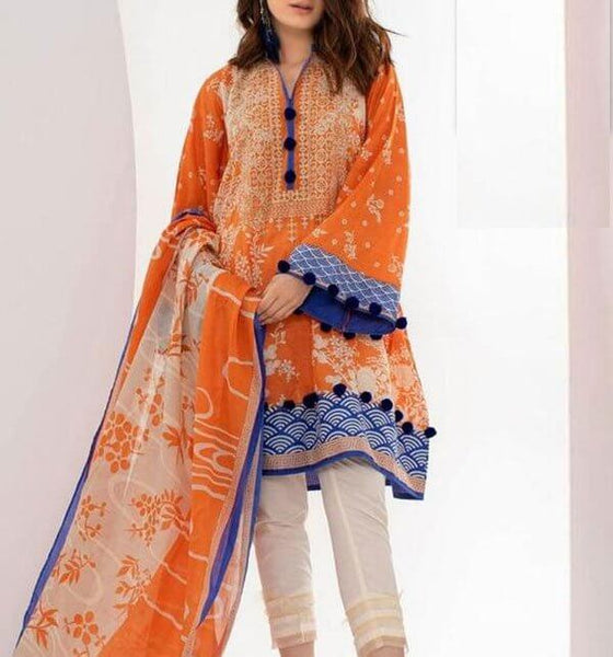 Designer Embroidered Lawn Suit